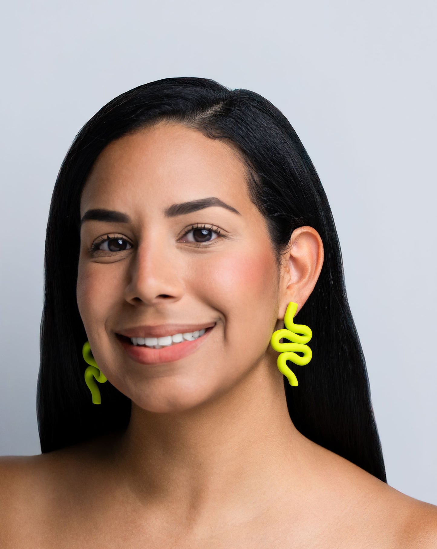 Snake Clay Earrings