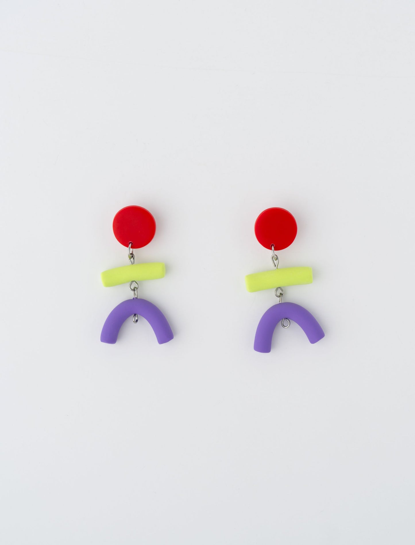 Stick Figure Clay Earrings