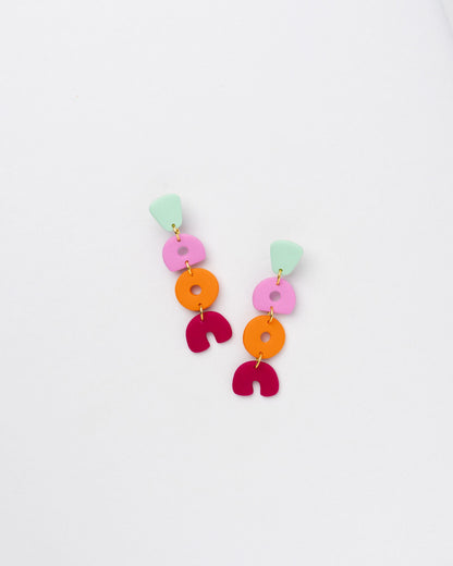 Geometric Clay Earrings