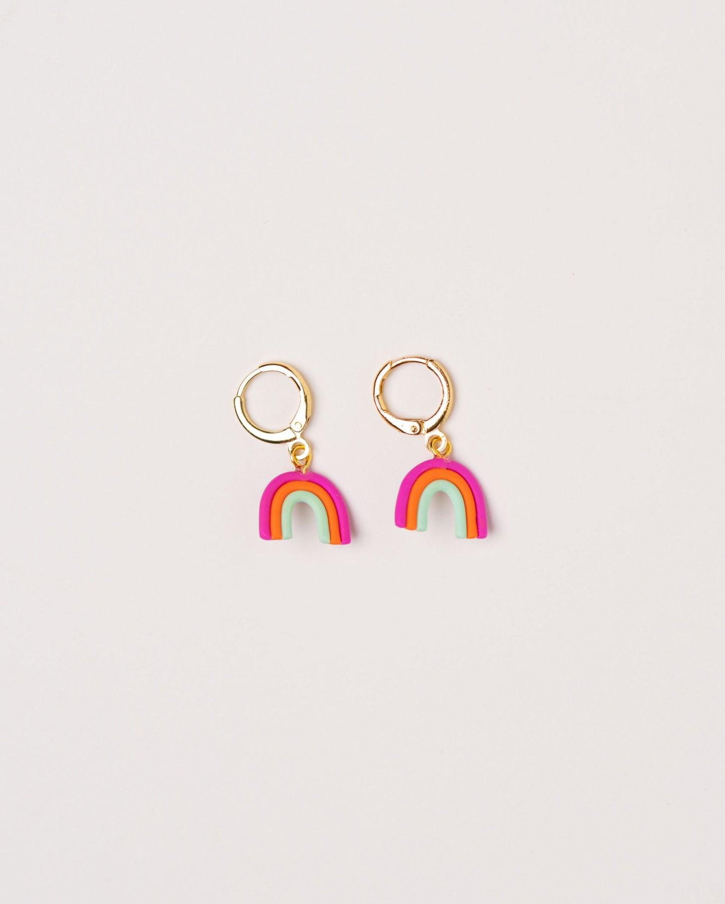 Little Rainbow Clay Earrings