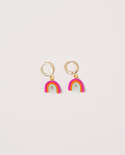 Little Rainbow Clay Earrings