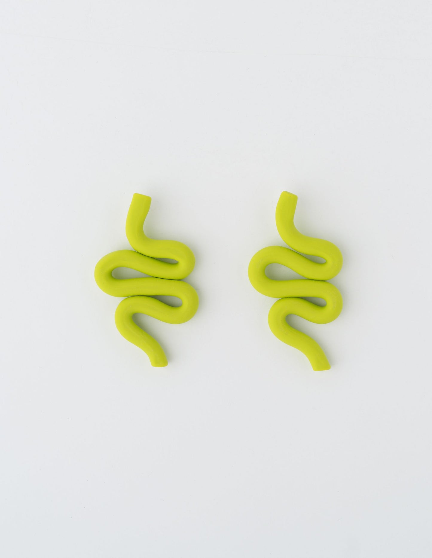 Snake Clay Earrings
