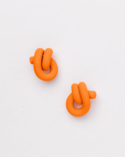 Sail Knot Clay Earrings