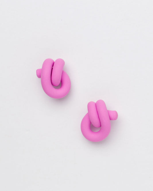 Sail Knot Clay Earrings