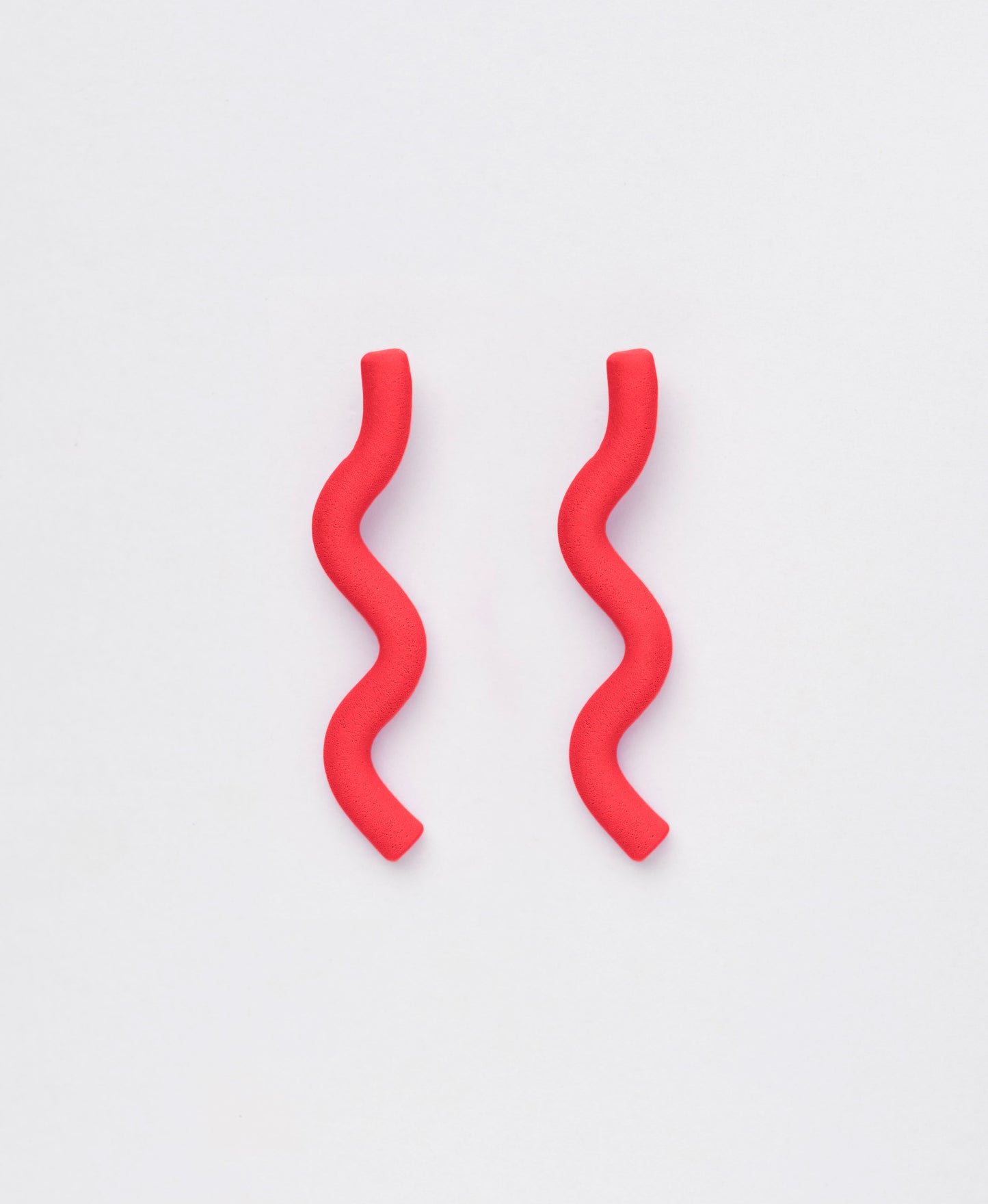 Wavy Snake Clay Earrings