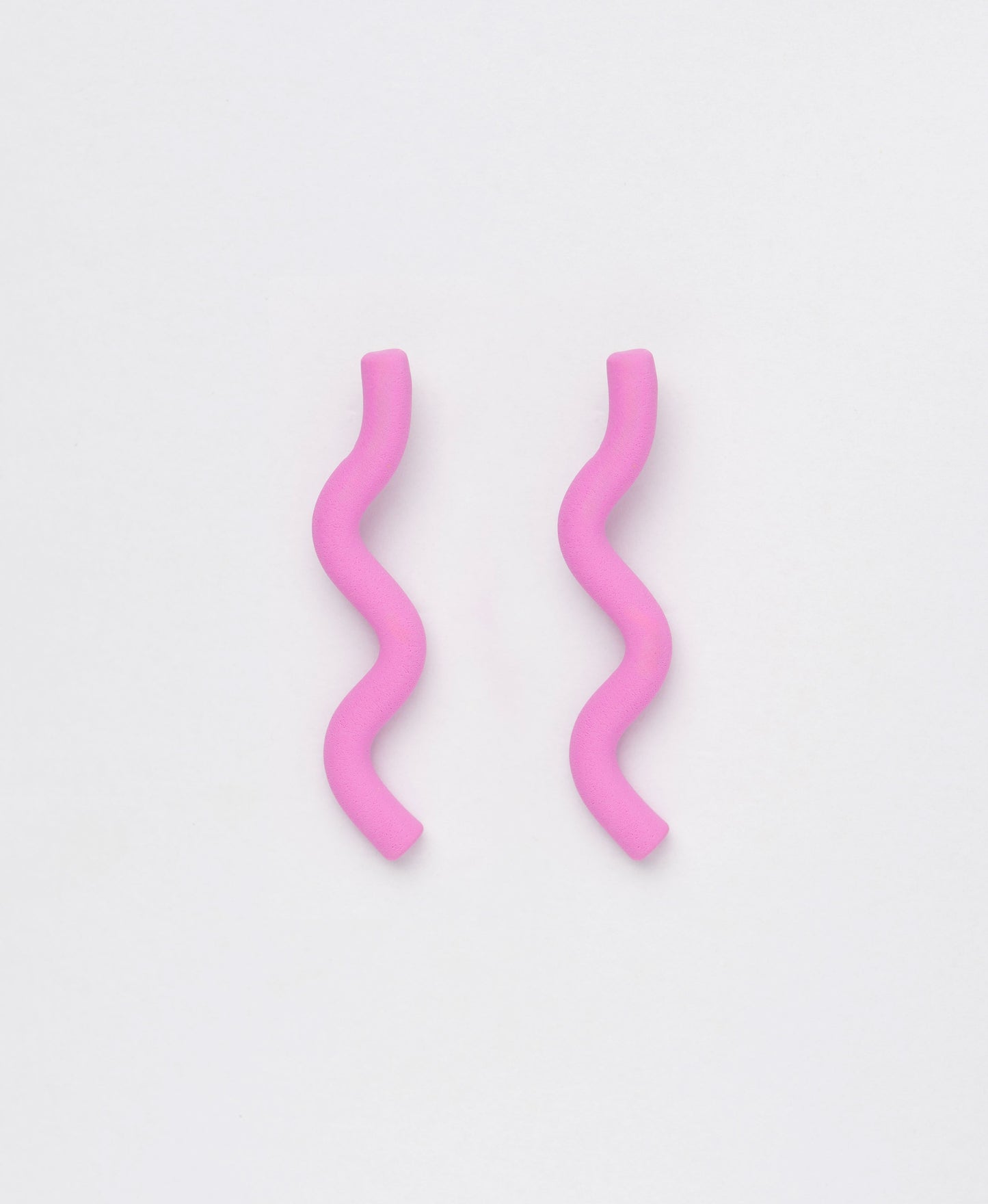 Wavy Snake Clay Earrings